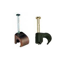 TV Brown Co-axial & Black Satelite Clips