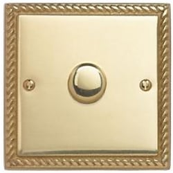 Georgian Rope Edge Brass
