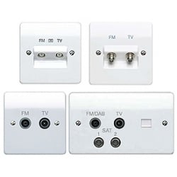 TV/FM Coax,Satellite ,DAB Sockets