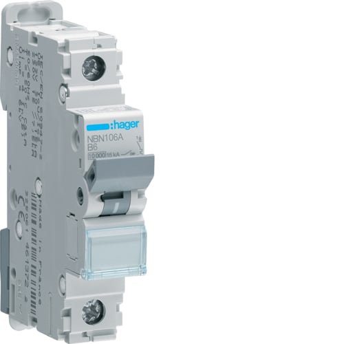 Hager B Type Single Pole MCB's
