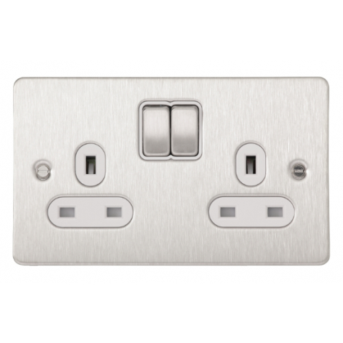 Stainless Steel Plate with White Inserts