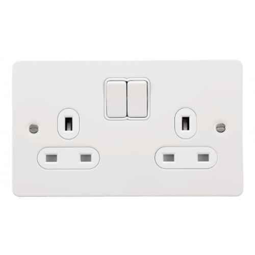 White Painted Metal Plate with White Inserts