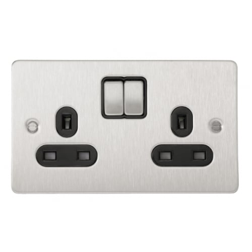 Stainless Steel Plate with Black Inserts