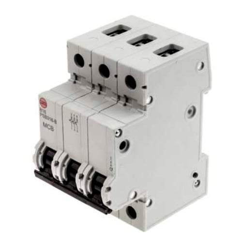 Wylex NH - Triple Pole PSB Type C MCB's