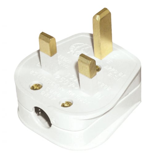 White 13 Amp Value Plug tops