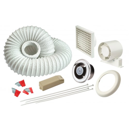 In Line Shower Fan + Light Kits