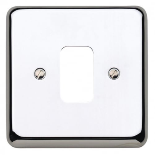 MK PCR Grid Plus Polished Chrome Switch Plate