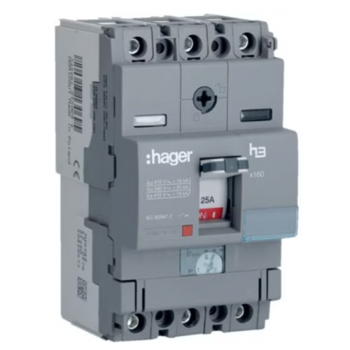 Hager MCCB Triple Pole Adjustable