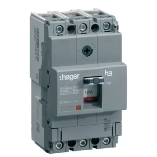 Hager MCCB Triple Pole Fixed