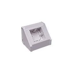 Marco MTBU1W 1 Gang White Plastic Single Sided Bench Pedestal Unit