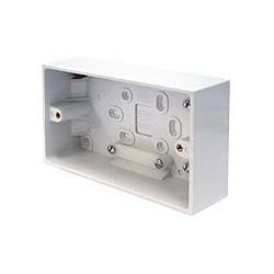 CED PB47/2 2gang 47mm plastic surface pattress mounting box