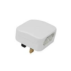 Powerbreaker ECP01 3A Euro oval plug to UK 13amp