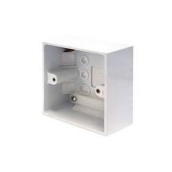 CED PB47/1 1gang 47mm plastic surface pattress mounting box