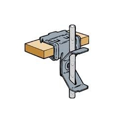 Britclip TRH8-25 Adjustable beam clip for 5-9mm Flange rod hanger M8