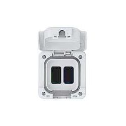 MK K56414WHI Masterseal Plus 2Gang IP66 White Grid Switch Enclosure