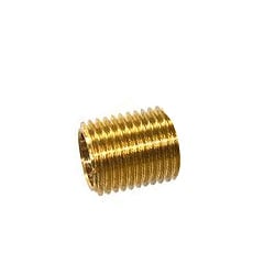 Jeani 525 Male 1/2inch Diameter x 1/2inch long Brass Threaded Nipple