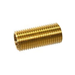 Jeani 527 Male 1/2inch Diameter x 1inch long Brass Threaded Nipple