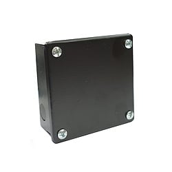 Norslo 9"x9"x4" Black Enamel Steel Knockout Adaptable Box