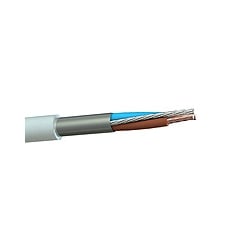 2.5mm 2 Core & Earth BS8436 LSZH White Sure Earth Screened Cable-100m