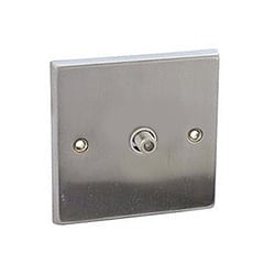 CED WSCSFO 1g Satellite F Socket Satin Chrome White insert