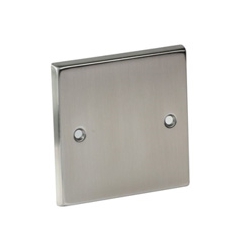 CED WSCBP1 1gang satin chrome 10mm raised blank plate