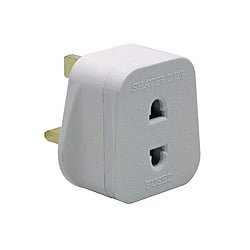 WSA1 1amp fused 2pin shaver adaptor to 13amp 3pin male plug