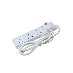 CED TS4213AS 13a 4gang Ant-Surge 2m Extension Lead with 13a Plug