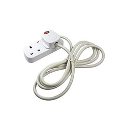 CED TS2 213M 13amp 2gang 2m Extension lead with 13a plug