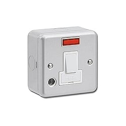 Kingshield MC716N 13amp Metalclad Switch Spur with Flex Outlet & Neon