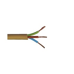 Cut to Required Metre of 0.75mm 2183Y 3 Core Gold Circular PVC Flex