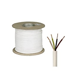 1.0mm 3094Y 4 Core Heat Resistant PVC Flexible Cable - 100 Metre Coil