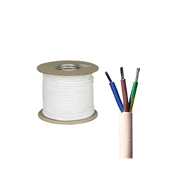 1.0mm 3183TQ 3 Core Heat Resistant Butyl Flexible Cable-50 Metre Coil
