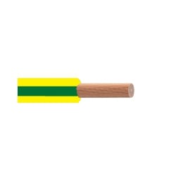 1.0mm Tri-Rated BS6231 Green And Yellow Cable (100 Metre Coil)