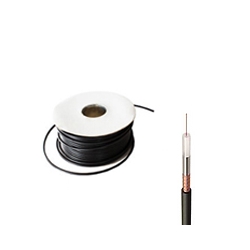 RG59/U CCA 75 Ohm Foam Filled Economy CCTV Cable - 100 Metre Reels