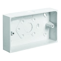 Schneider Mita TBU322W 2g 32mm Square Corner Mini Trunk Surface Box
