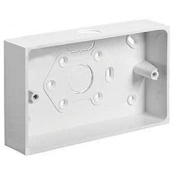 Schneider Mita KBR322W 2g 32mm Round Corner PVC 20mm Conduit Entry Box