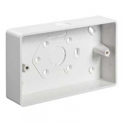 Schneider Mita TBR322W 2g 32mm Round Corner Mini Trunking Surface Box