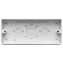 MK K2185WHI 3 Gang 30mm PVC Surface Mounting Box