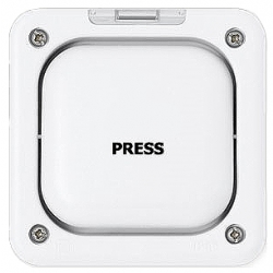 MK K56408WHI 1g Marked Press 10a IP66 Retractive Exterior Push Switch