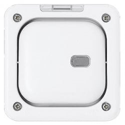 MK K56421WHI 1 Gang IP66 Masterseal Plus empty Switch/Neon Enclosure