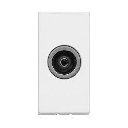 MK K5851WHI Logic Plus Euro 25x50mm Single IEC Female White Module