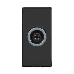 MK K5851BLK Logic Plus Euro 25x50mm Single IEC Female Black Module