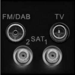 MK K5854DABBLK Logic Plus Euro 50x50mm Quadplexer Black Module
