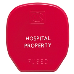 MK 655/D8RED 13 Amp 3 Pin Red Fused Toughplug 'Hospital Property'