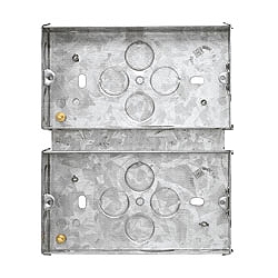 MK 858ZIC 2 Gang 47mm Flush Box For K2741WHI Combination Plate