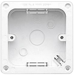 MK K2061WHI 1 Gang 45mm Deep Flush Plastic Mounting Flange Box