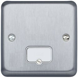 MK K948BRC 13a Un-switched Spur Brushed Chrome