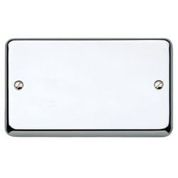 MK K3329PCR 2 Gang Blanking Plate Polished Chrome