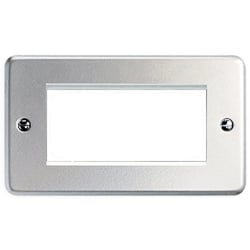 MK K184BRC Albany Plus Euro 2g 50x100mm Modular Front Plate Bru.Chm