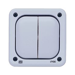 MK K55406GRY Echo Masterseal Plus 2gang 2 Channel Switch Transmitter